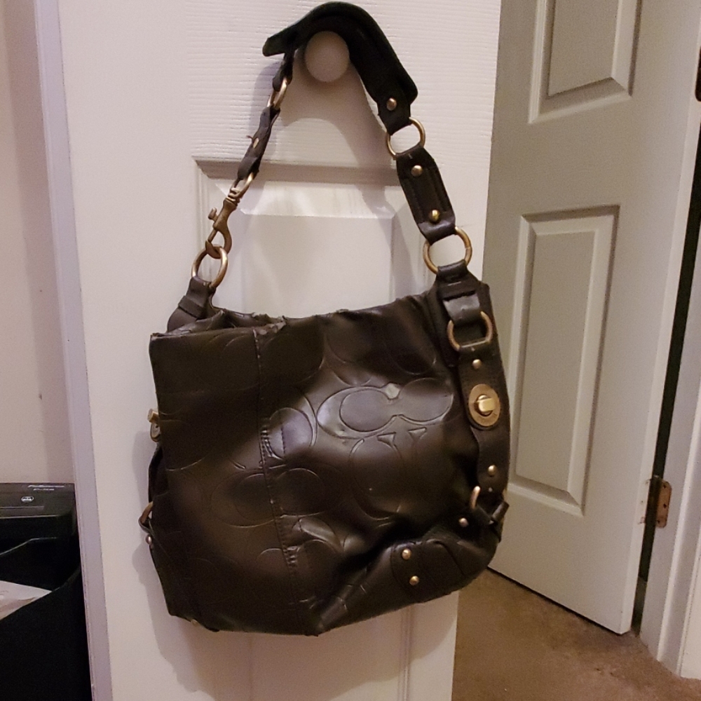 Leather Coach Handbag